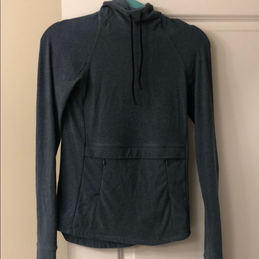 NoBull Women’s heather blue pullover hoodie